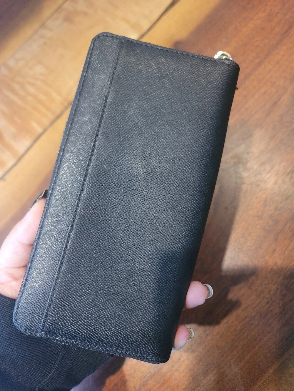 Kate Spade Black Leather Continental Wallet